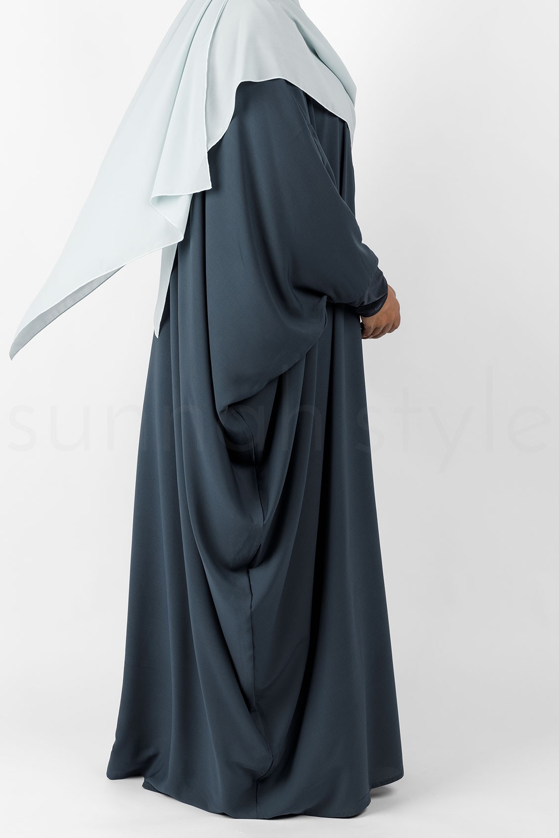 Sunnah Style Plain Bisht Abaya Slate